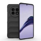 For Realme 13 Pro 5G Global Magic Shield TPU + Flannel Phone Case(Black) - 1