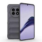 For Realme 13 Pro 5G Global Magic Shield TPU + Flannel Phone Case(Dark Grey) - 1
