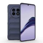 For Realme 13 Pro 5G Global Magic Shield TPU + Flannel Phone Case(Dark Blue) - 1