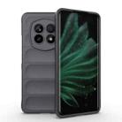 For Realme P2 Pro 5G Global Magic Shield TPU + Flannel Phone Case(Dark Grey) - 1