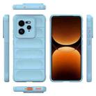 For Realme GT 7 Pro 5G Magic Shield TPU + Flannel Phone Case(Light Blue) - 3