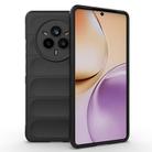 For Realme 14 Pro 5G Global Magic Shield TPU + Flannel Phone Case(Black) - 1