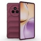 For Realme 14 Pro 5G Global Magic Shield TPU + Flannel Phone Case(Wine Red) - 1