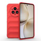 For Realme 14 Pro+ 5G Magic Shield TPU + Flannel Phone Case(Red) - 1
