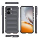 For Realme P3 5G Global Magic Shield TPU + Flannel Phone Case(Dark Grey) - 3