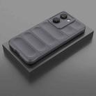 For Realme P3 Ultra 5G India Magic Shield TPU + Flannel Phone Case(Dark Grey) - 2