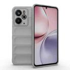 For Realme 14 5G Global Magic Shield TPU + Flannel Phone Case(Grey) - 1