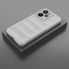 For Realme 14 5G Global Magic Shield TPU + Flannel Phone Case(Grey) - 2