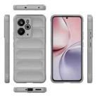 For Realme 14 5G Global Magic Shield TPU + Flannel Phone Case(Grey) - 3