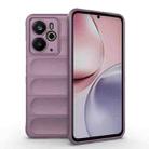 For Realme 14 5G Global Magic Shield TPU + Flannel Phone Case(Purple) - 1