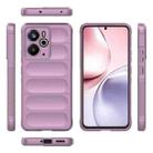 For Realme 14 5G Global Magic Shield TPU + Flannel Phone Case(Purple) - 3