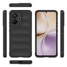 For Realme 14T 5G Global Magic Shield TPU + Flannel Phone Case(Black) - 3