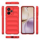 For Realme 14T 5G Global Magic Shield TPU + Flannel Phone Case(Red) - 3