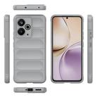 For Realme 14T 5G Global Magic Shield TPU + Flannel Phone Case(Grey) - 3