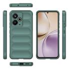 For Realme 14T 5G Global Magic Shield TPU + Flannel Phone Case(Dark Green) - 3
