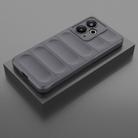 For Realme 14T 5G Global Magic Shield TPU + Flannel Phone Case(Dark Grey) - 2