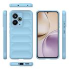 For Realme 14T 5G Global Magic Shield TPU + Flannel Phone Case(Light Blue) - 3