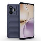 For Realme 14T 5G Global Magic Shield TPU + Flannel Phone Case(Dark Blue) - 1