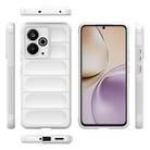 For Realme 14T 5G Global Magic Shield TPU + Flannel Phone Case(White) - 3