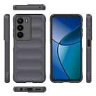 For Realme C73 5G Global / Narzo 80 Lite Magic Shield TPU + Flannel Phone Case(Dark Grey) - 3