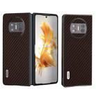 For Huawei Mate X3 ABEEL Carbon Fiber Texture Protective Phone Case(Dark Brown) - 1
