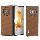For Huawei Mate X3 ABEEL Carbon Fiber Texture Protective Phone Case(Light Brown) - 1
