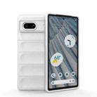 For Google Pixel 7a Magic Shield TPU + Flannel Phone Case(White) - 1