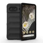 For Google Pixel 8 5G Magic Shield TPU + Flannel Phone Case(Black) - 1