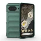 For Google Pixel 8 5G Magic Shield TPU + Flannel Phone Case(Dark Green) - 1