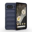 For Google Pixel 8 5G Magic Shield TPU + Flannel Phone Case(Dark Blue) - 1