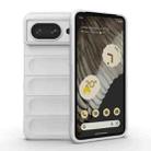 For Google Pixel 8 5G Magic Shield TPU + Flannel Phone Case(White) - 1