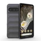 For Google Pixel 8 Pro 5G Magic Shield TPU + Flannel Phone Case(Dark Grey) - 1