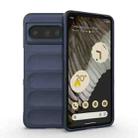 For Google Pixel 8 Pro 5G Magic Shield TPU + Flannel Phone Case(Dark Blue) - 1