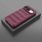 For Google Pixel 9 Pro 5G Magic Shield TPU + Flannel Phone Case(Wine Red) - 2