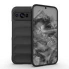 For Google Pixel 9 Pro XL 5G Magic Shield TPU + Flannel Phone Case(Black) - 1