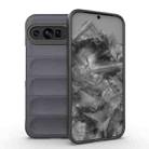 For Google Pixel 9 Pro XL 5G Magic Shield TPU + Flannel Phone Case(Dark Grey) - 1