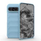 For Google Pixel 9 Pro XL 5G Magic Shield TPU + Flannel Phone Case(Light Blue) - 1