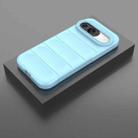 For Google Pixel 9 5G Global Magic Shield TPU + Flannel Phone Case(Light Blue) - 2