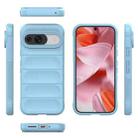 For Google Pixel 9 5G Global Magic Shield TPU + Flannel Phone Case(Light Blue) - 3