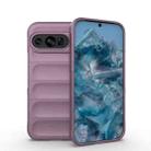 For Google Pixel 9 5G Global Magic Shield TPU + Flannel Phone Case(Purple) - 1