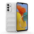For Samsung Galaxy M14 5G Magic Shield TPU + Flannel Phone Case(White) - 1