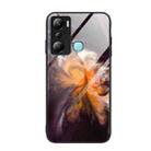 For Infinix Hot 20i Marble Pattern Glass Phone Case(Typhoon) - 1