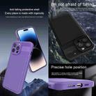 For Xiaomi Redmi Note 12 4G Twill Texture TPU Shockproof Phone Case(Purple) - 3