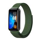 For Huawei Band 8 16mm Woven Nylon Loop Watch Band(Army Green) - 1