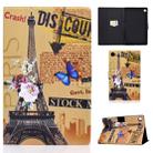 For Lenovo Tab M10 Plus TB-X606F Colored Drawing Horizontal Flip Leather Case with Holder & Card Slots & Sleep / Wake-up Function(Iron Tower) - 1