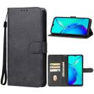 For vivo Y35+ Leather Phone Case(Black) - 1