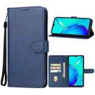 For vivo Y35+ Leather Phone Case(Blue) - 1