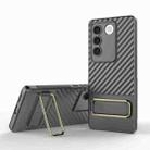 For vivo S16 5G Wavy Textured Phone Case (Grey) - 1
