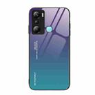 For Infinix Hot 20i Gradient Color Glass Phone Case(Aurora Blue) - 1