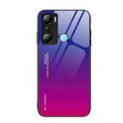 For Infinix Hot 20i Gradient Color Glass Phone Case(Purple Red) - 1